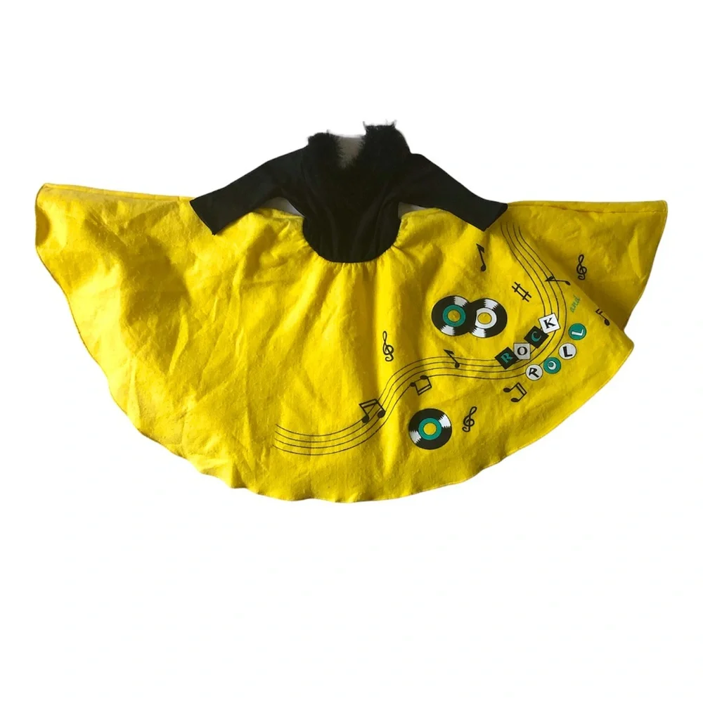 Rubie’s Disco Girl Halloween Costume Rock and Roll Circle Skirt Child S